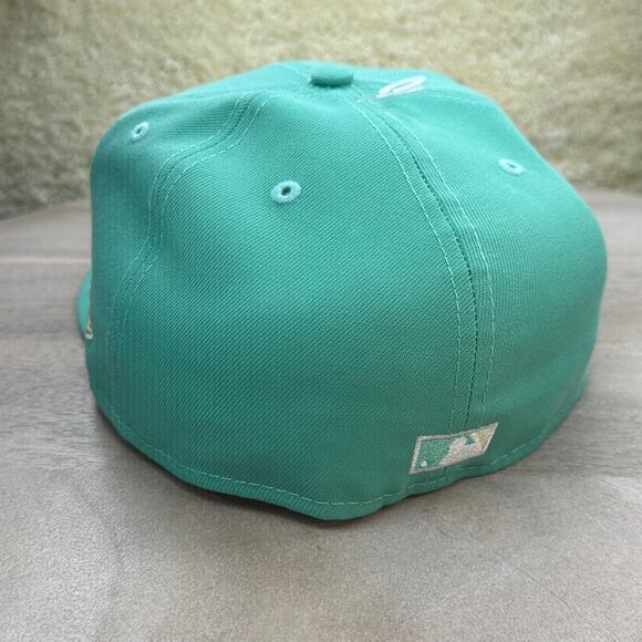 Boston Red Sox New Era Mint Green Hat 2004 World Series Patch Size 7 3/4 Rare - Picture 9 of 15